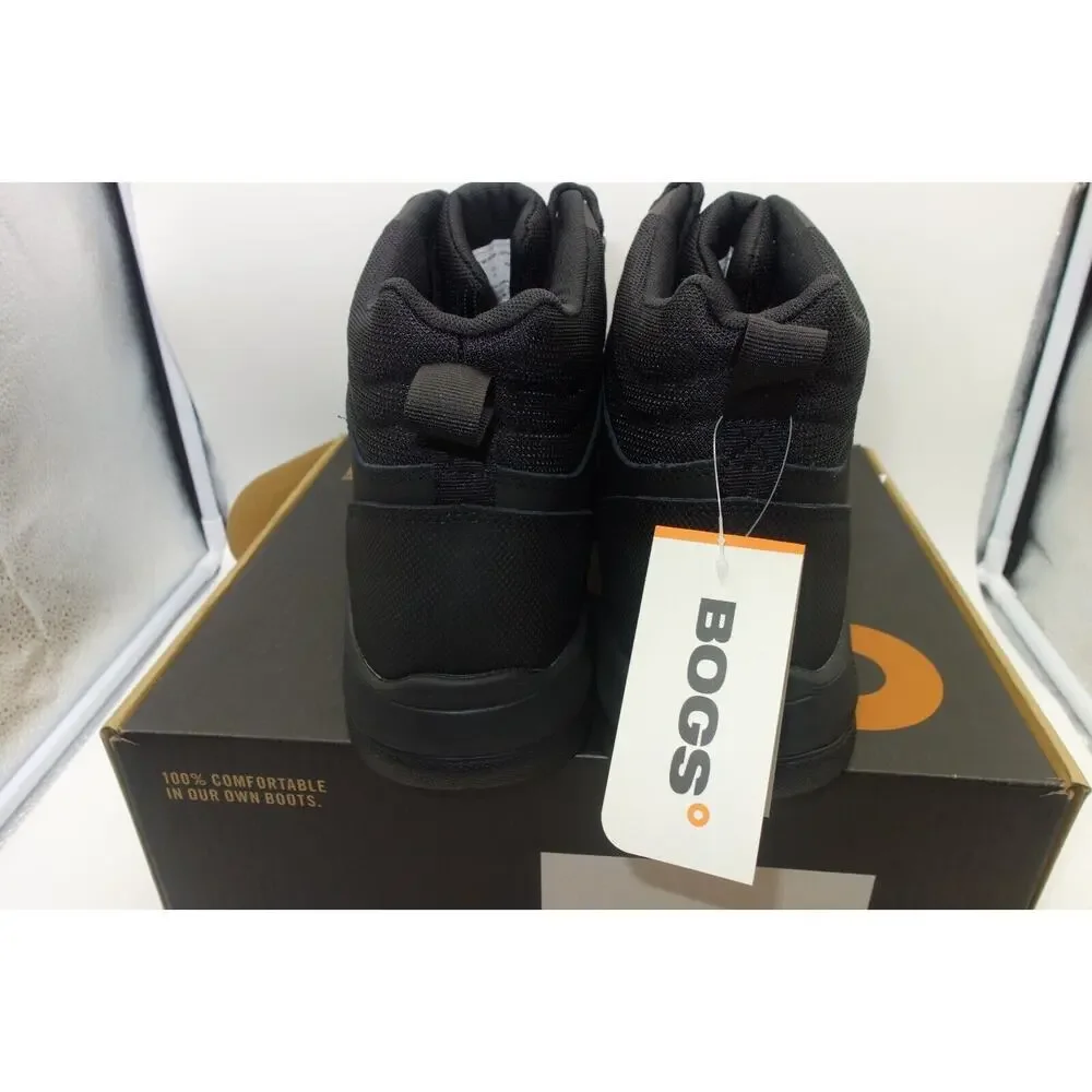 NEW Bogs Boots  Men's 12 Shale Waterproof Glacial Grip Black 72770
